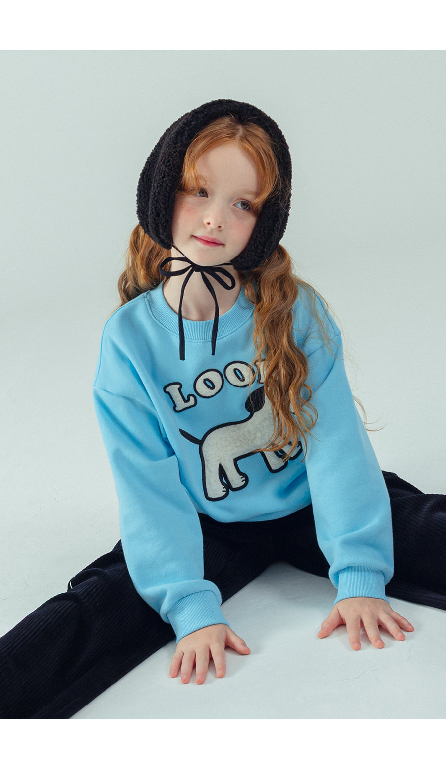 I LOVE J Look doggy boucle mtm (Fleece inside)