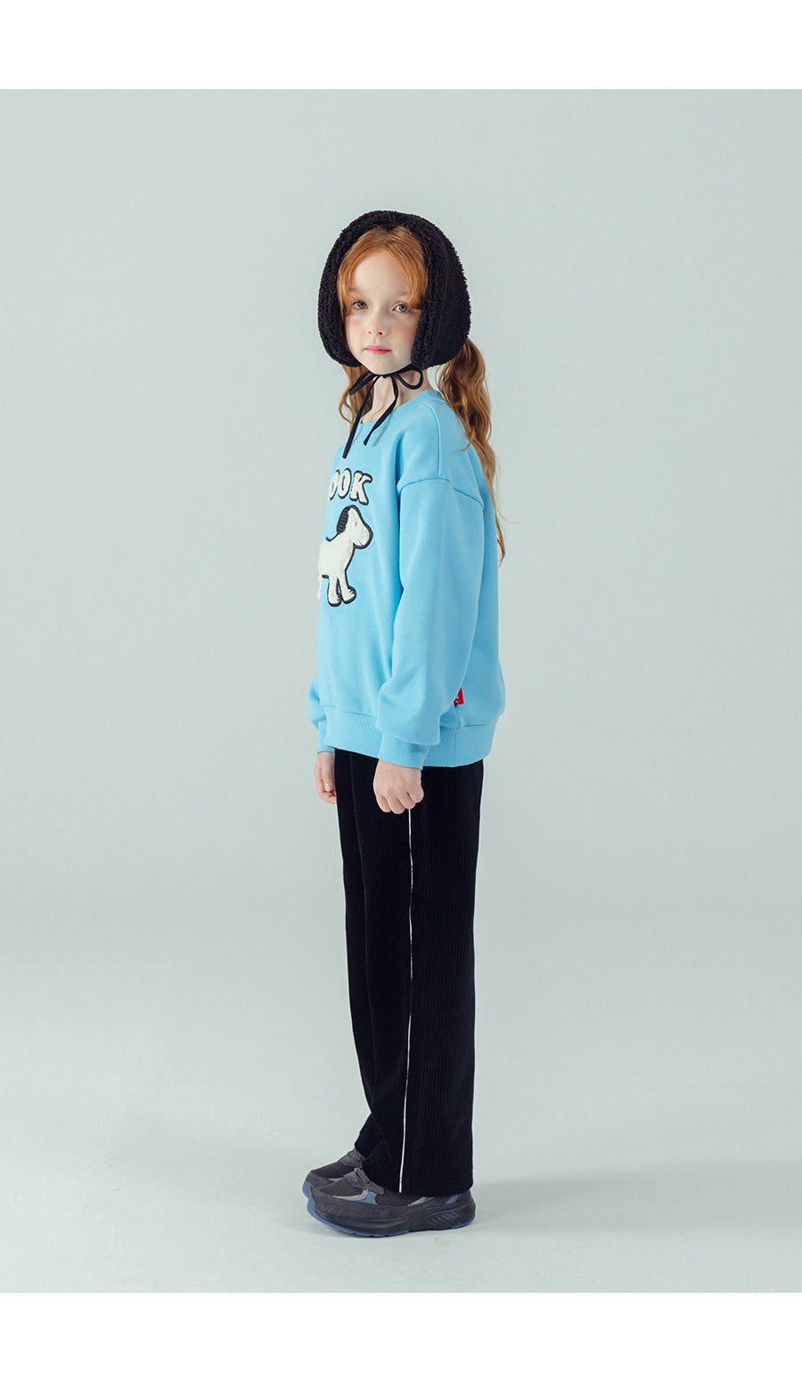 I LOVE J Look doggy boucle mtm (Fleece inside)