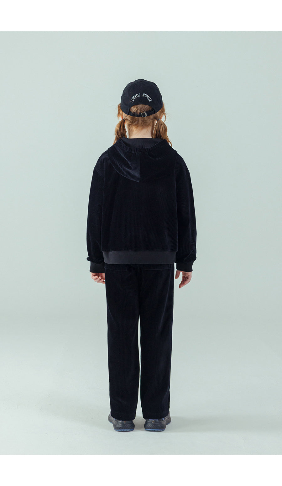 I LOVE J My studio velour hoodie zip-up