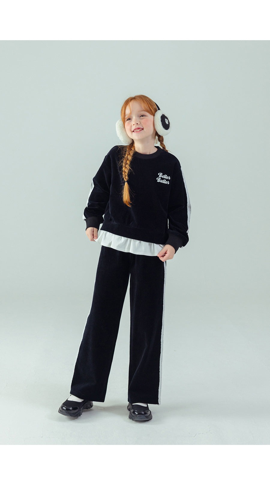 I LOVE J Better butter layered velour 2pc set