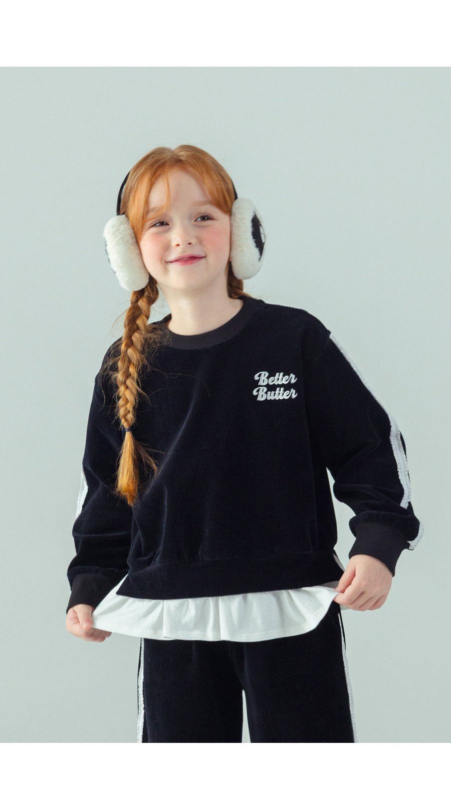 I LOVE J Better butter layered velour 2pc set