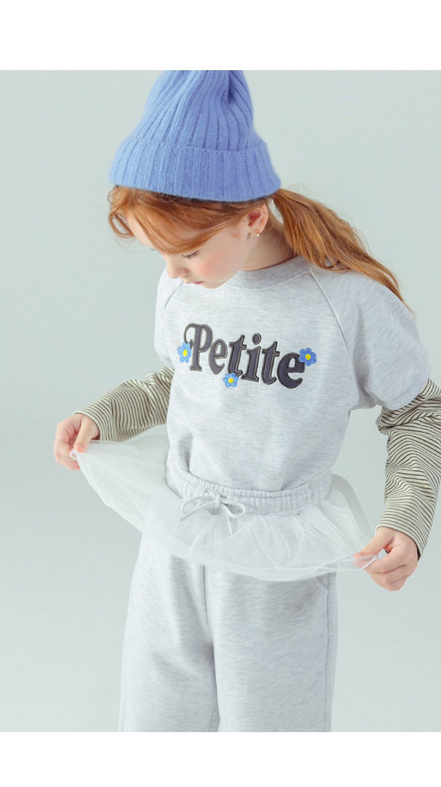 I LOVE J Petite fleece layered top