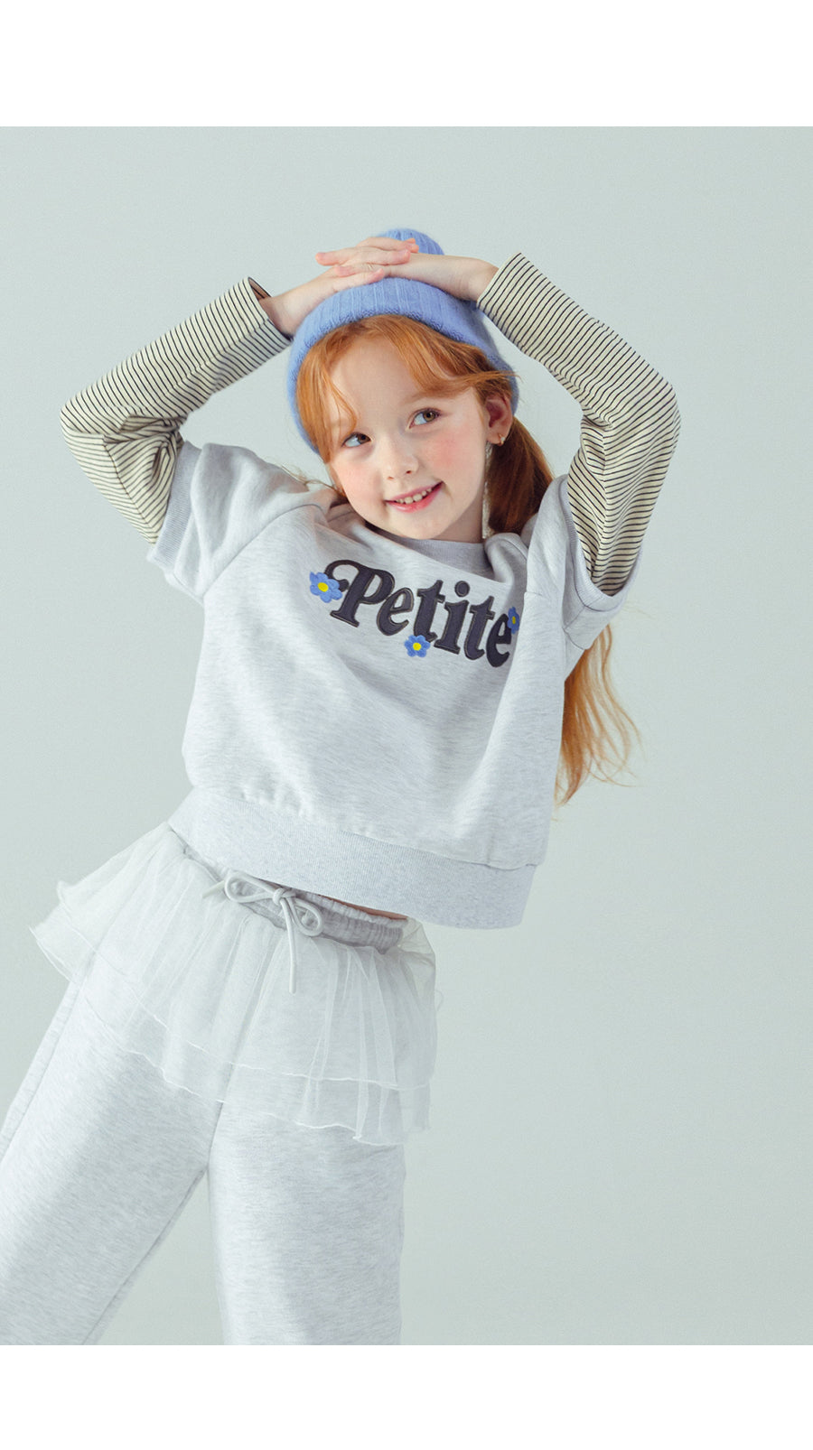 I LOVE J Petite fleece layered top