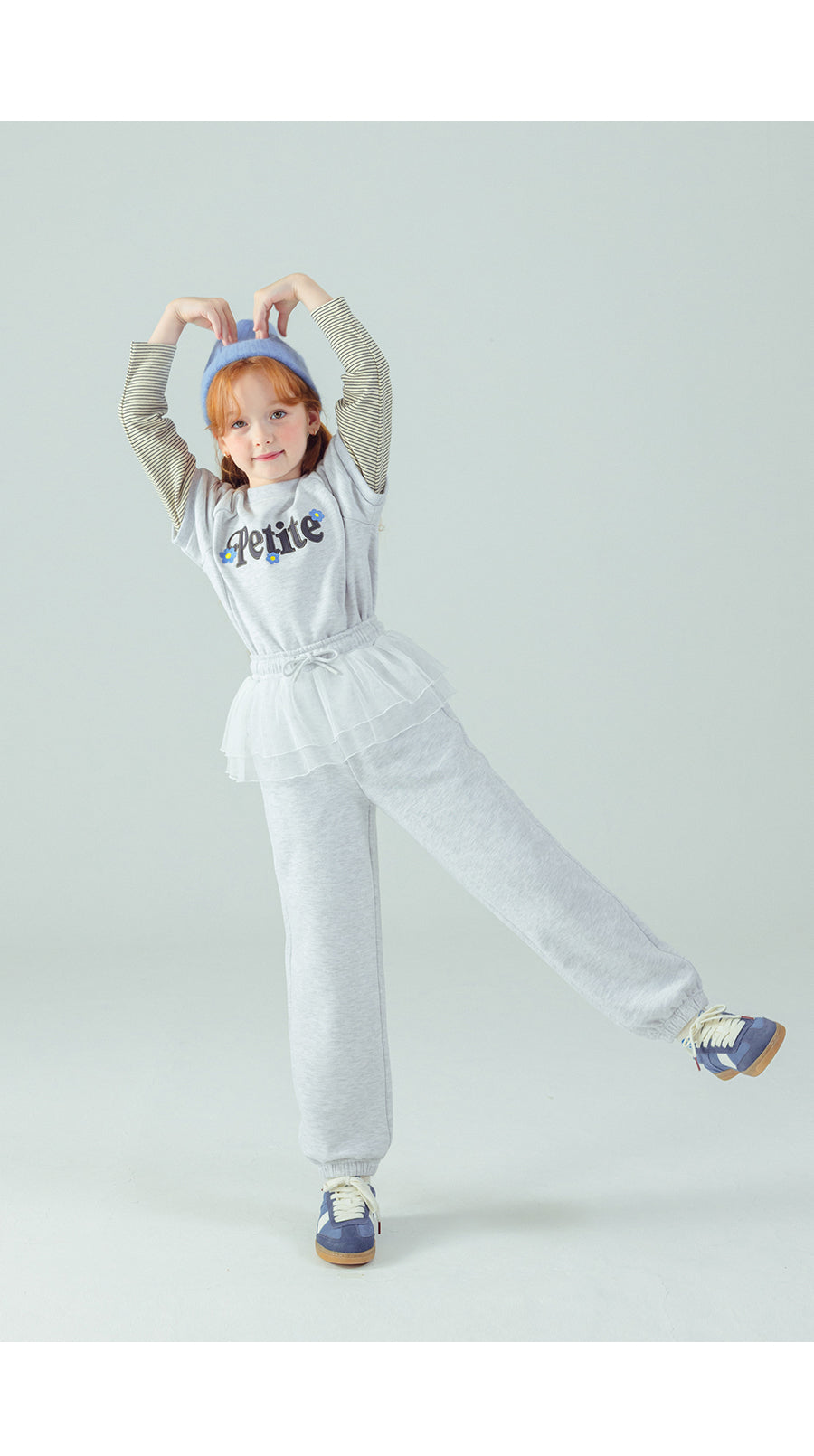 I LOVE J Petite fleece layered Jogger pants