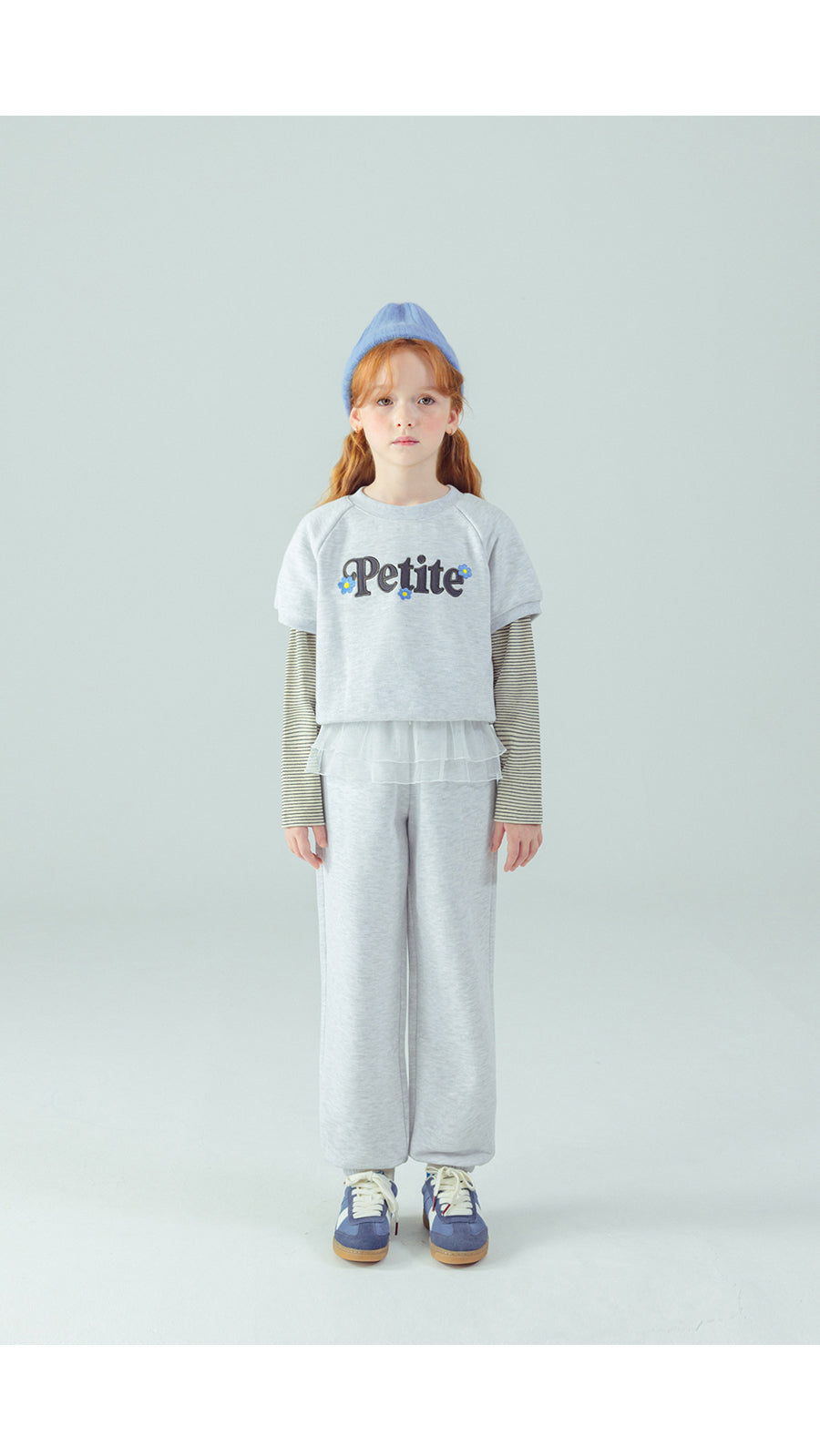 I LOVE J Petite fleece layered top