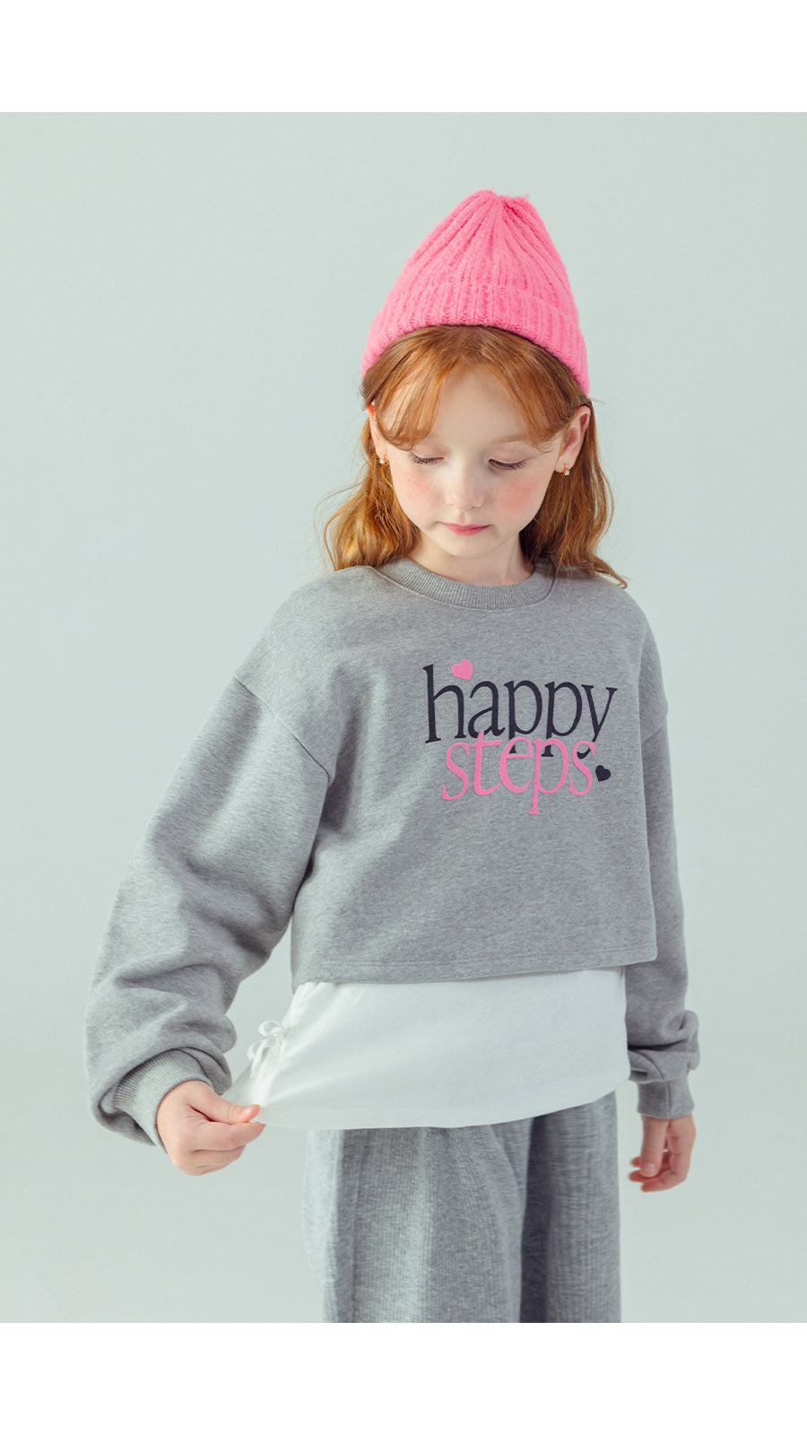 I LOVE J Happy steps layered top
