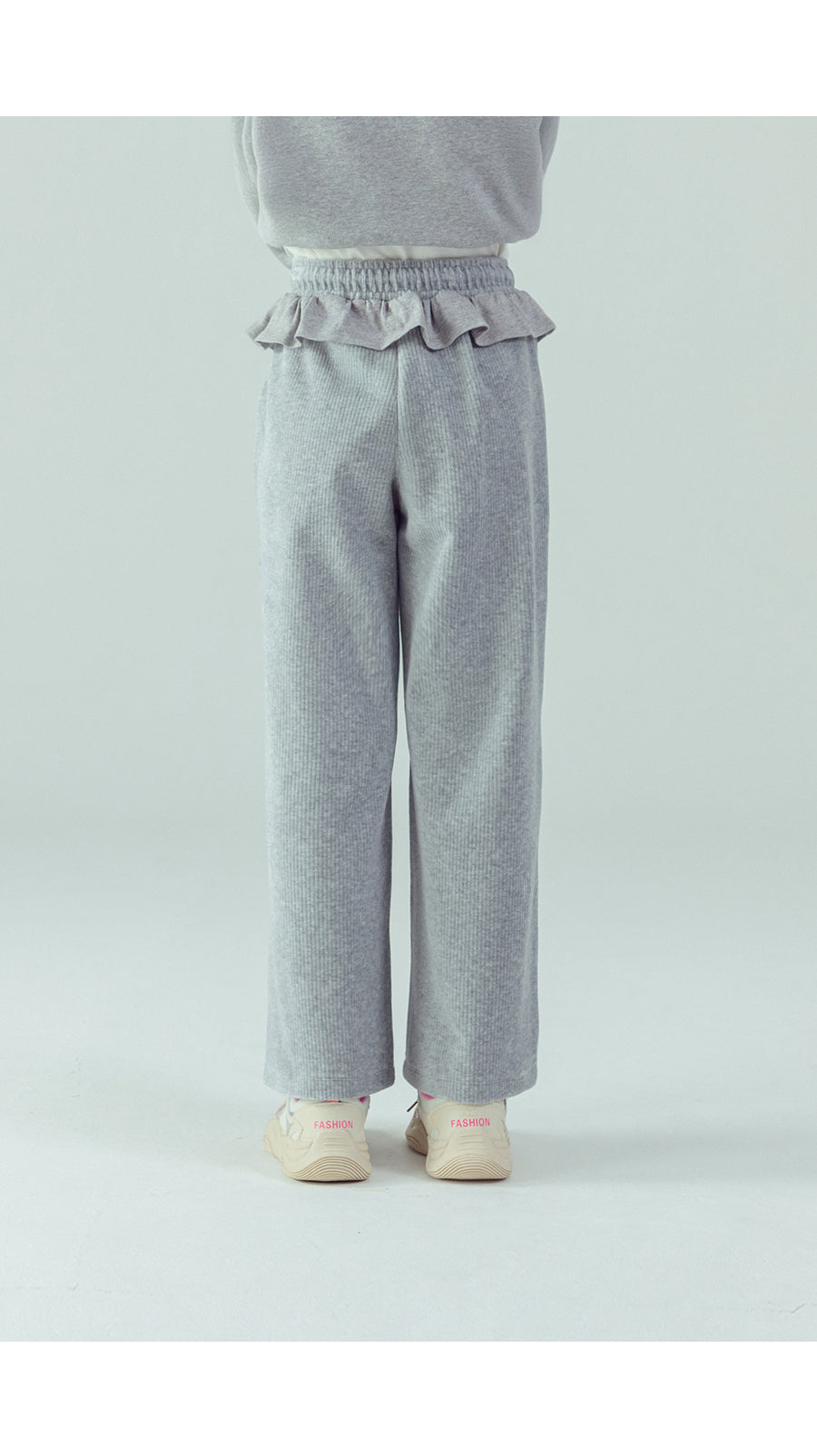 I LOVE J Frill wide fleece pants