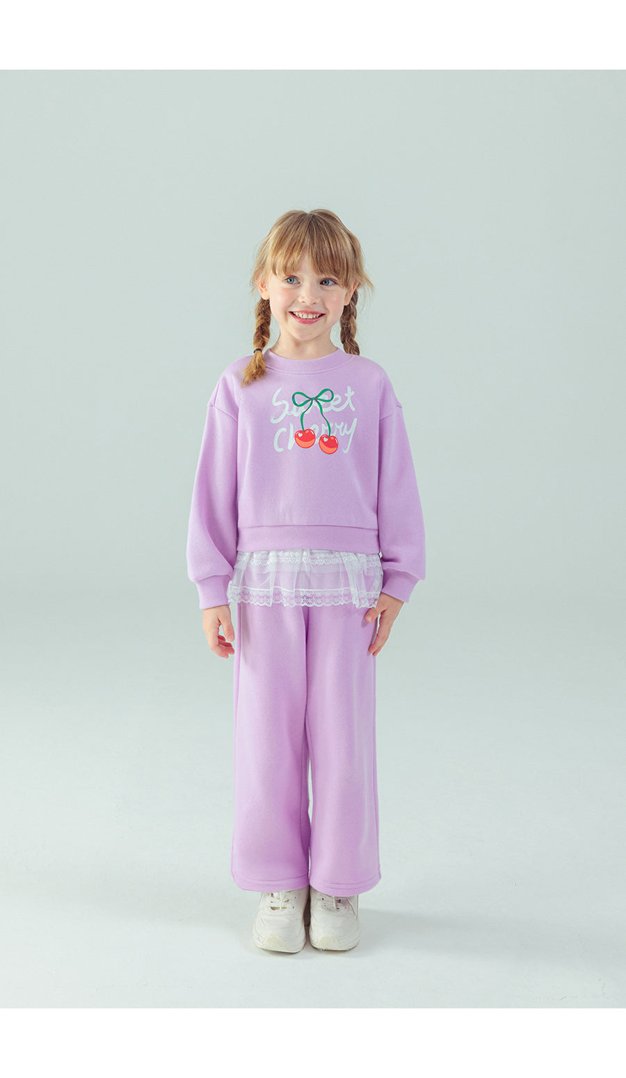 I LOVE J Sweet cherry fleece 2pc set