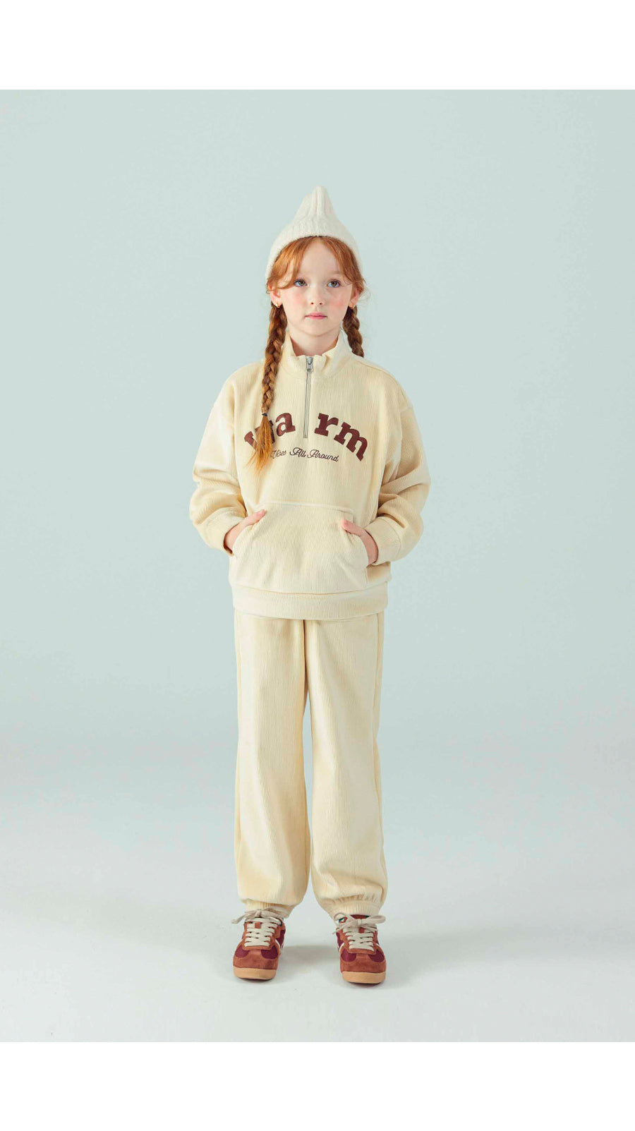 I LOVE J Fleece ribbed jogger pants