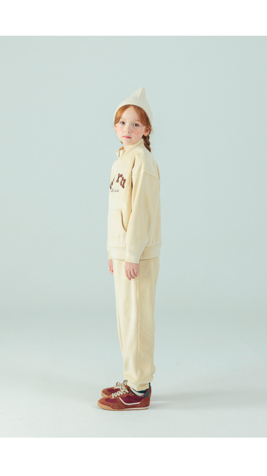 I LOVE J Warm velour fleece zip up top