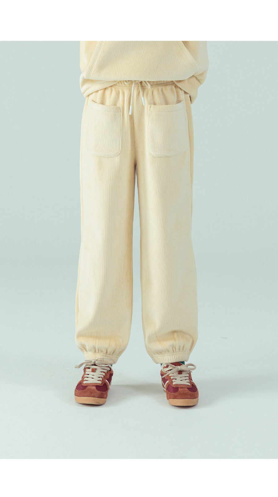 I LOVE J Fleece ribbed jogger pants