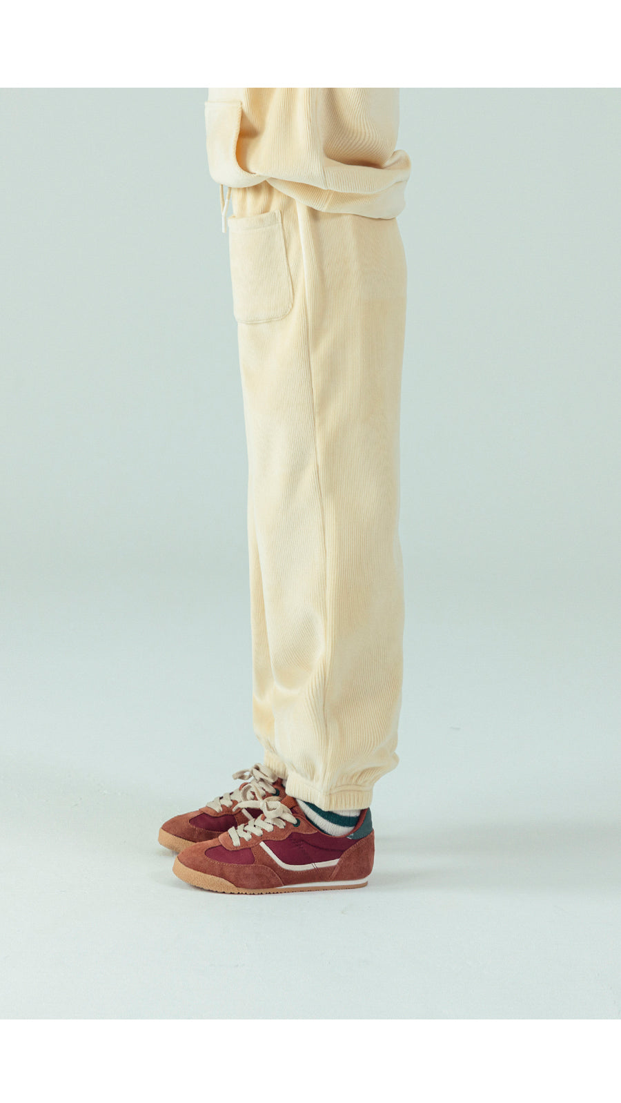 I LOVE J Fleece ribbed jogger pants