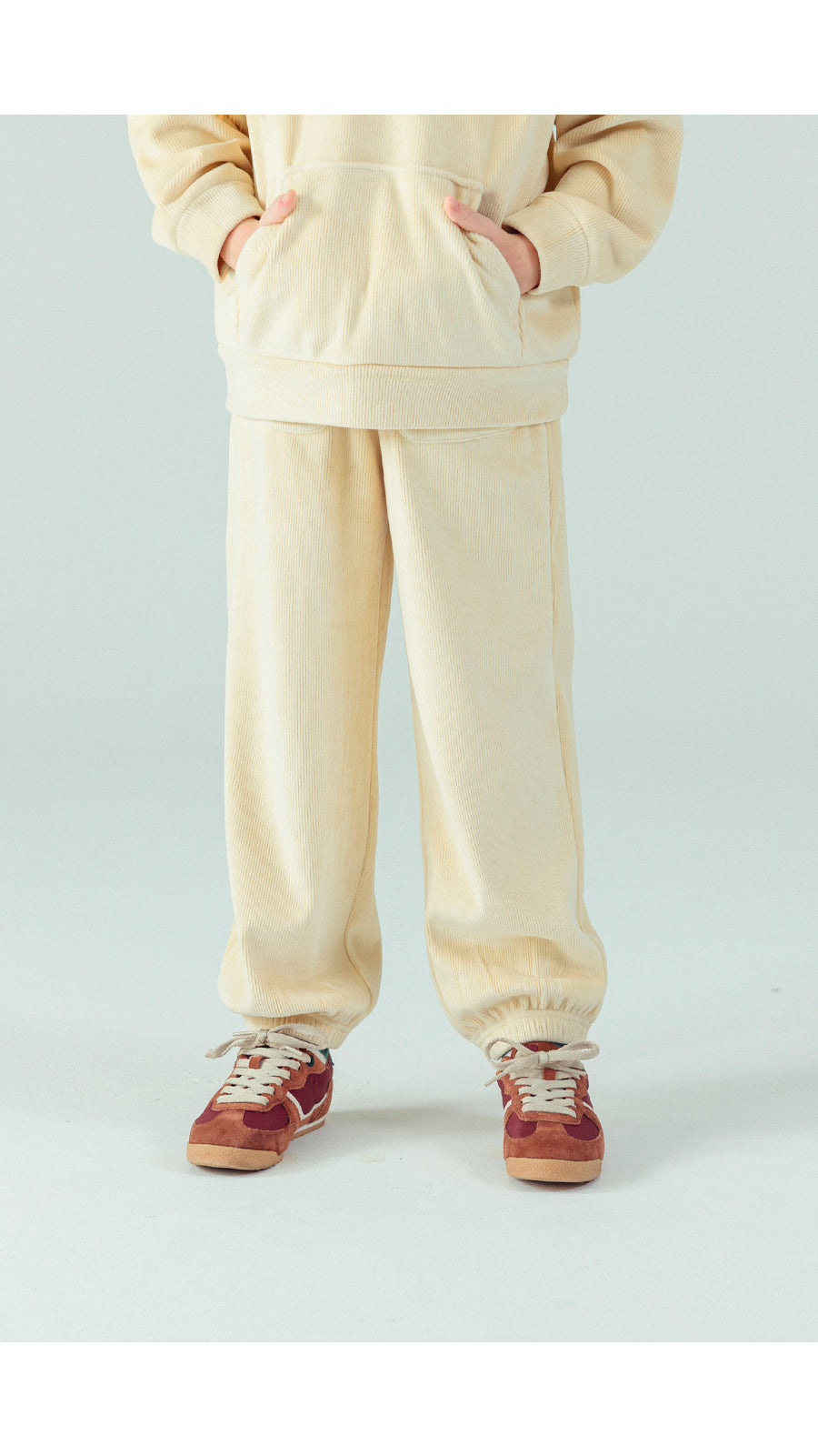 I LOVE J Fleece ribbed jogger pants