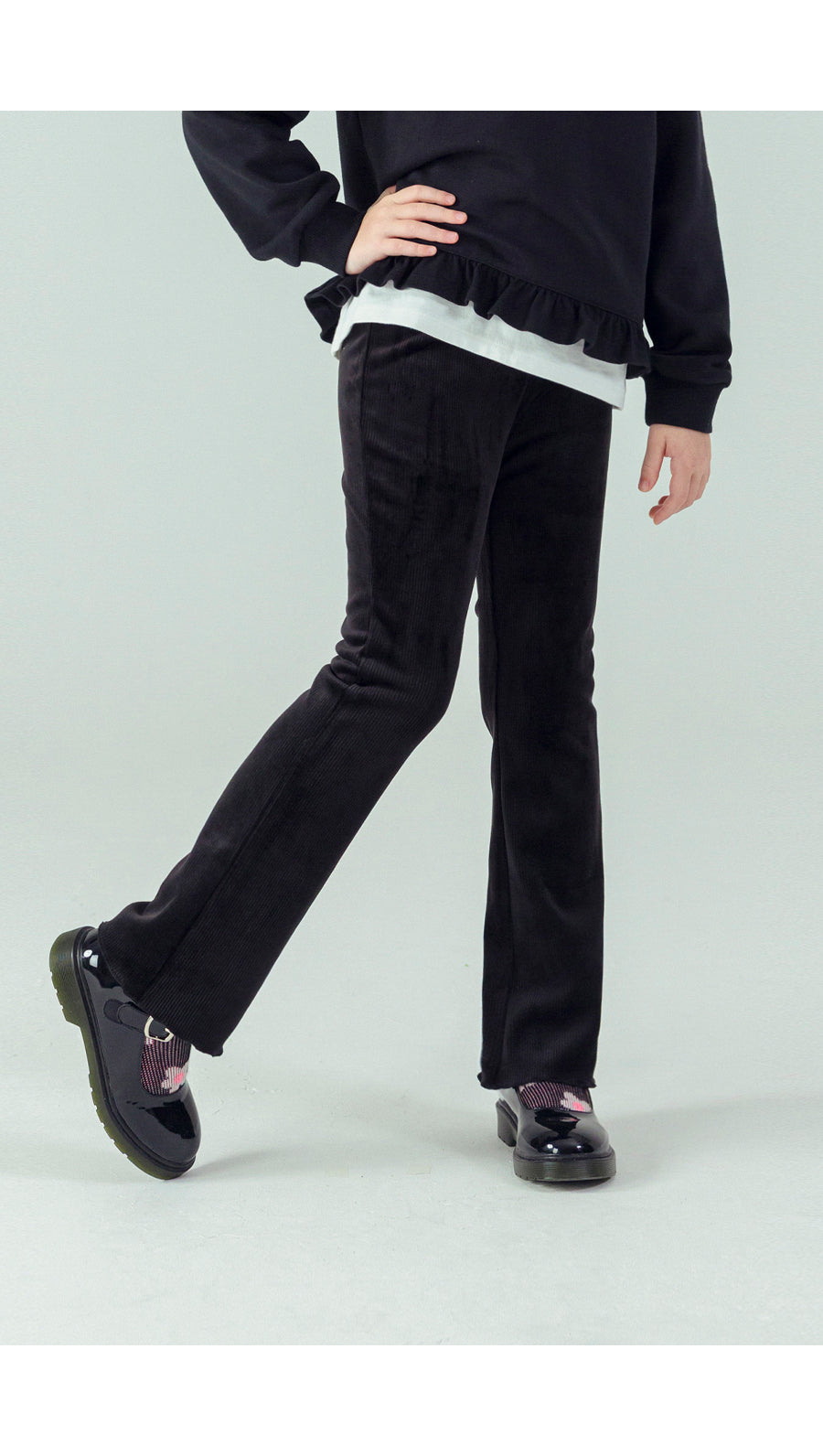 I LOVE J Fleece bootcut leggings