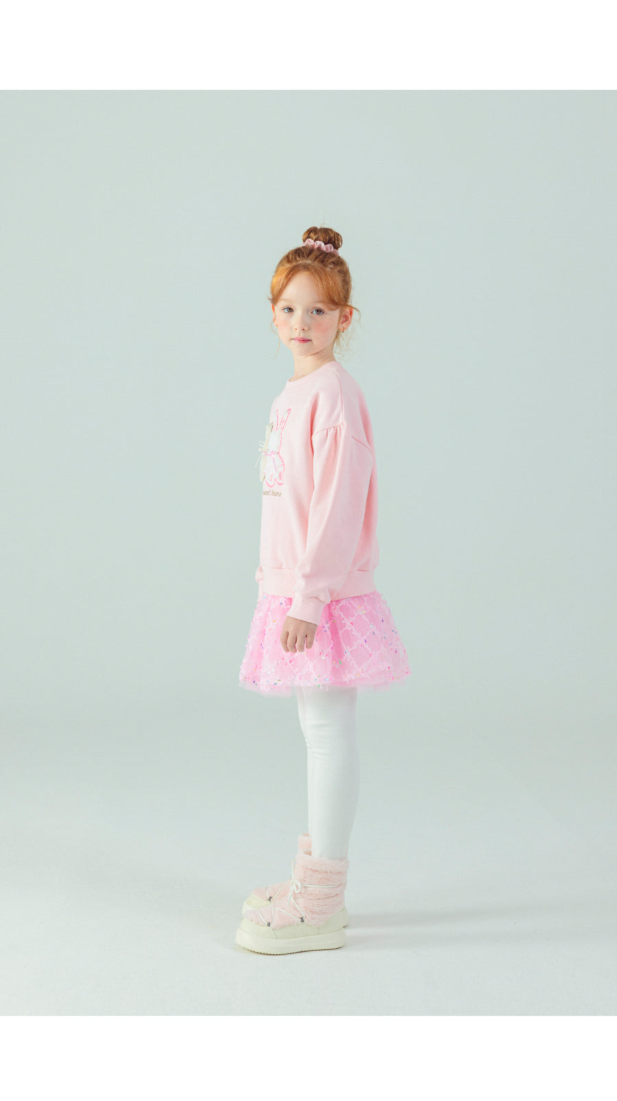 I LOVE J Cat & rabbit fleece mtm