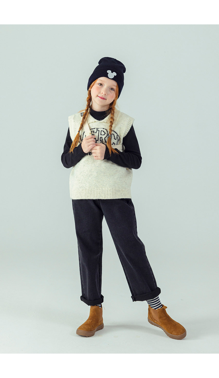 I LOVE J Straight black denim pants