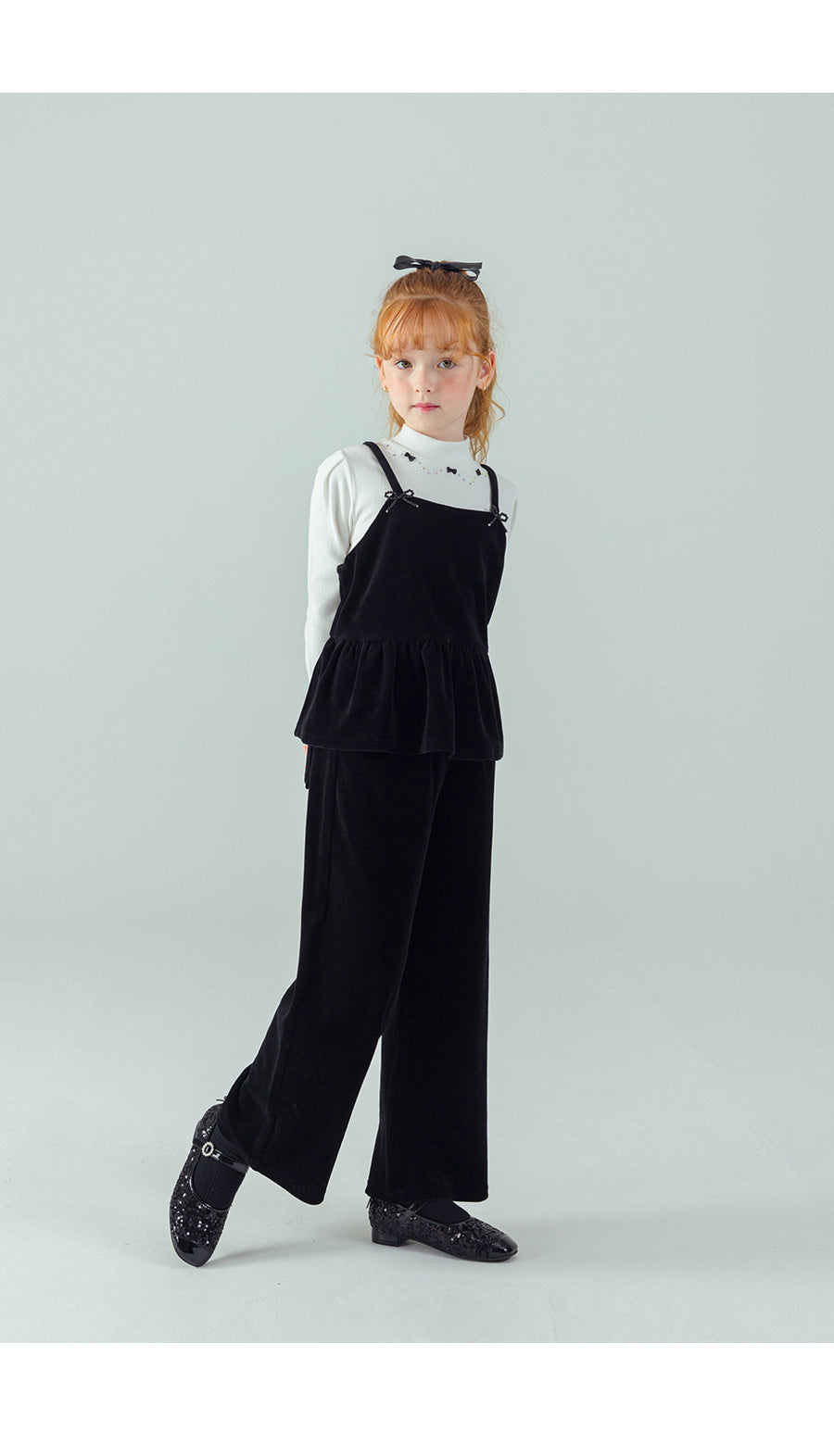 I LOVE J Velour bustier top