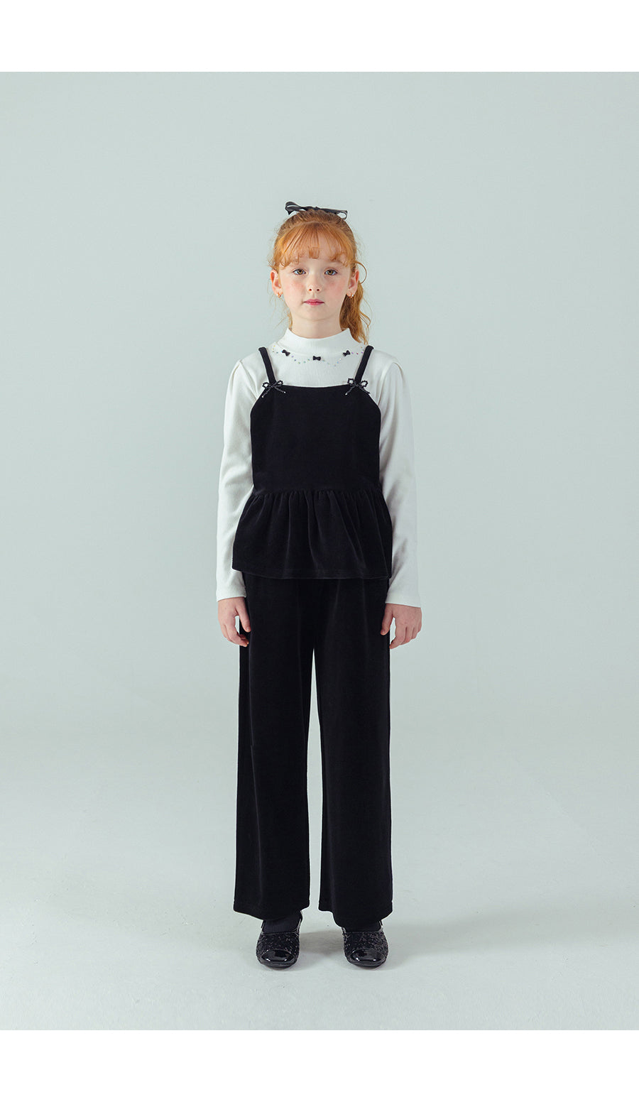 I LOVE J Velour bustier top