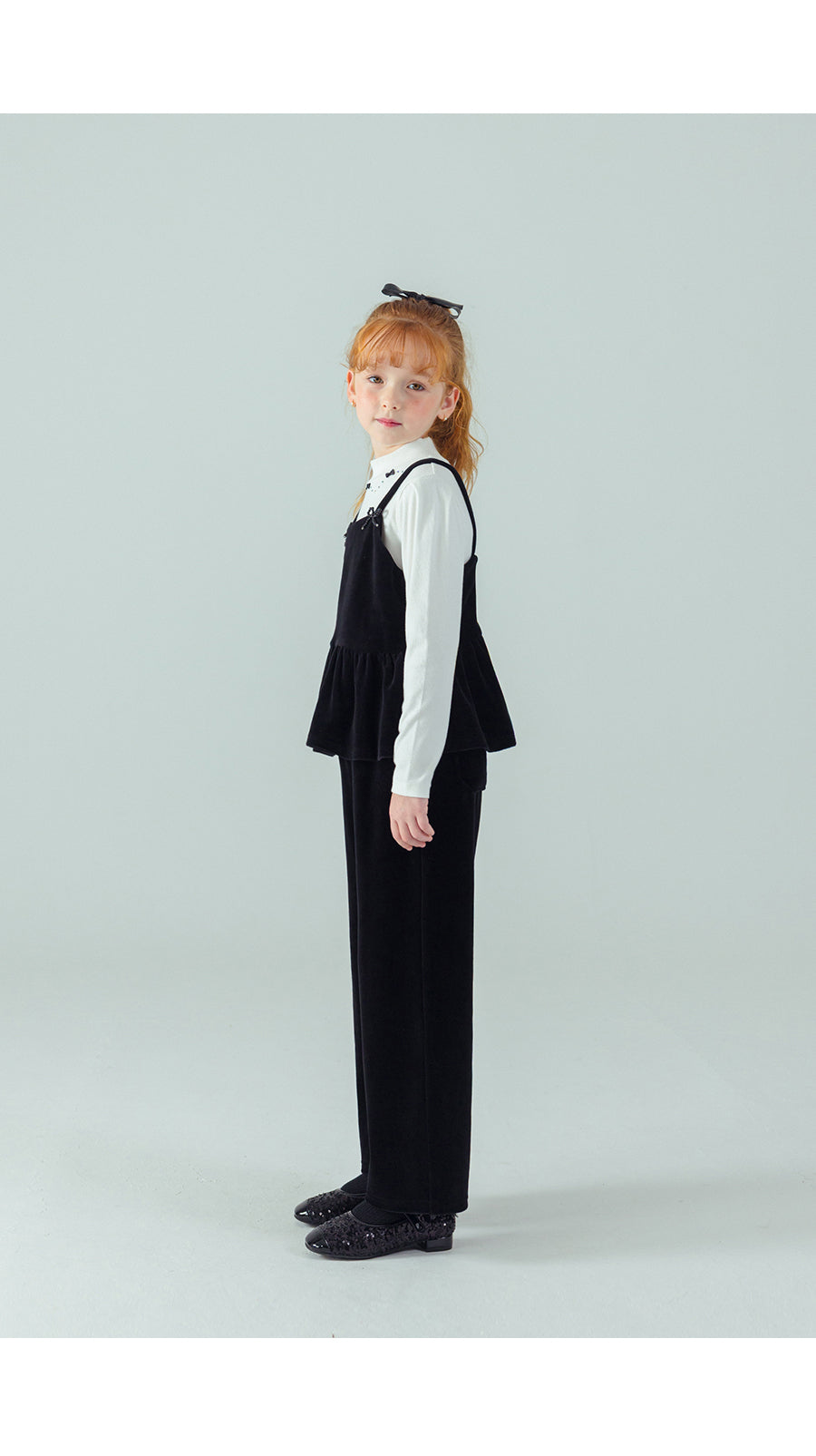 I LOVE J Velour bustier top