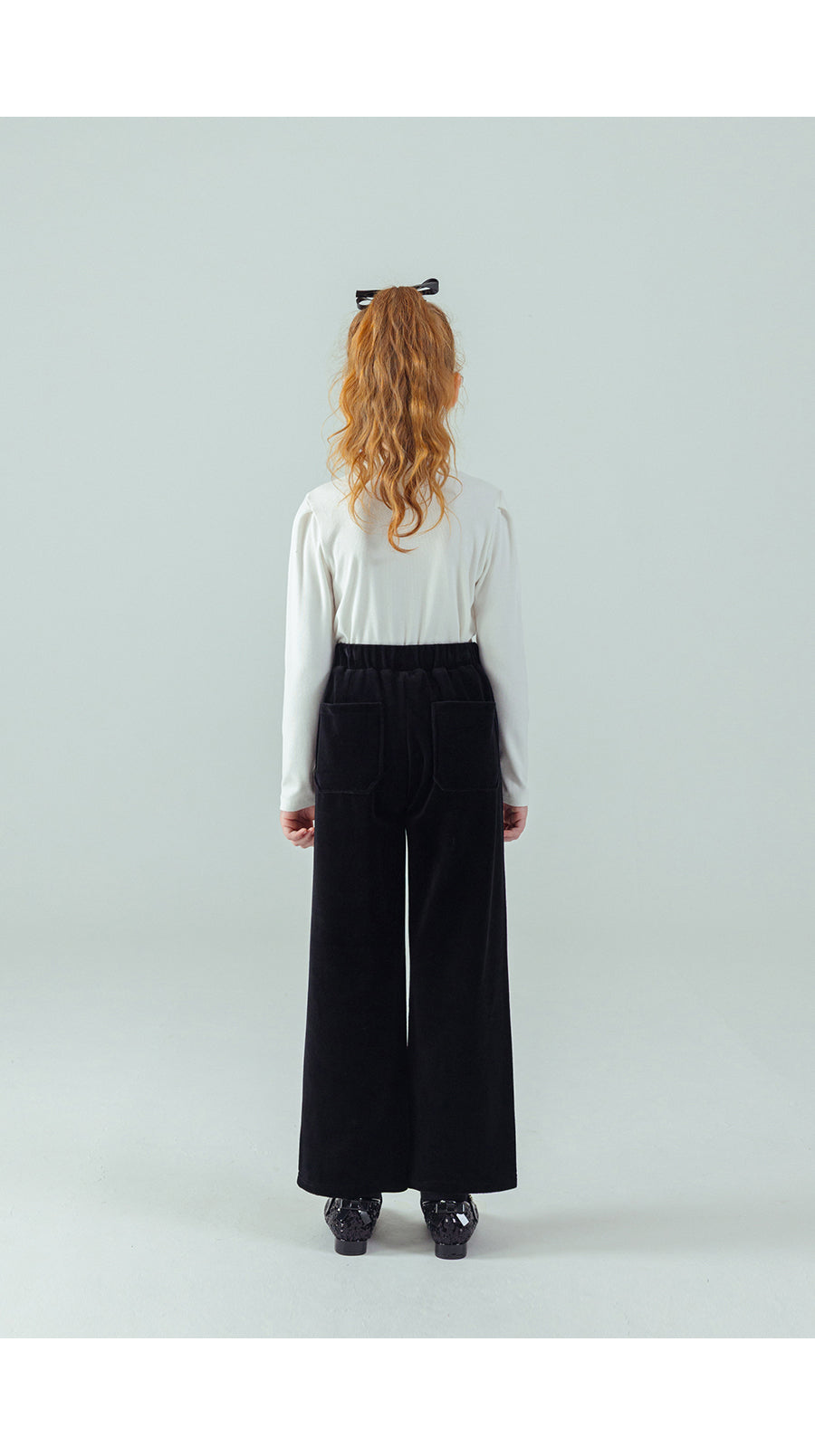 I LOVE J Ribbon stone point fleece top