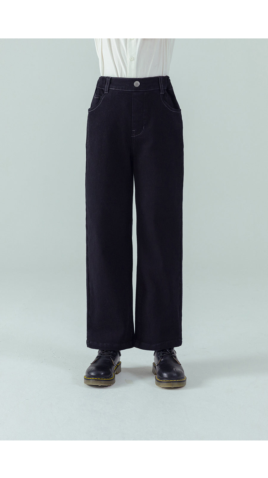 I LOVE J Cotton fleece straight pants