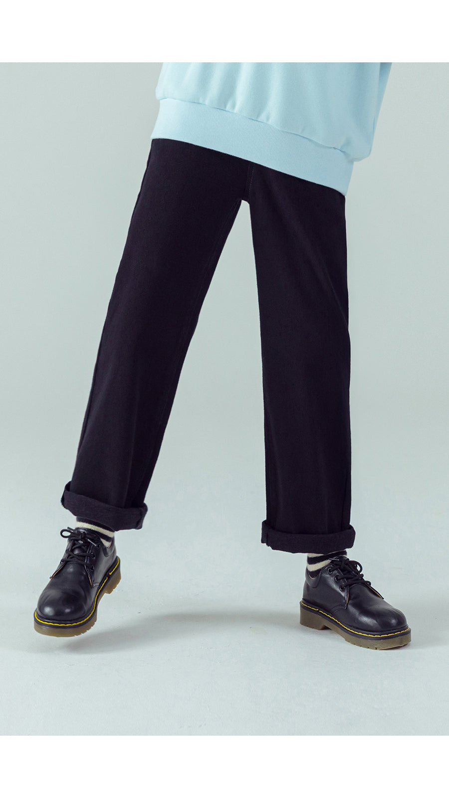 I LOVE J Cotton fleece straight pants