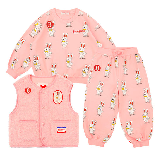 BEBE DE PINO All over ribbon bunny lounge wear set