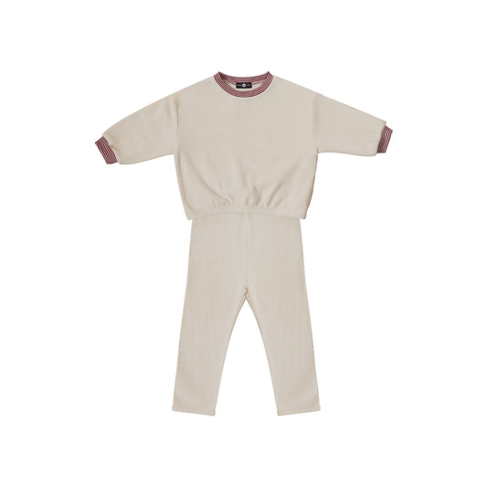 UBMOM SOFT BANDING SWEATSHIRT SET(Ivory)