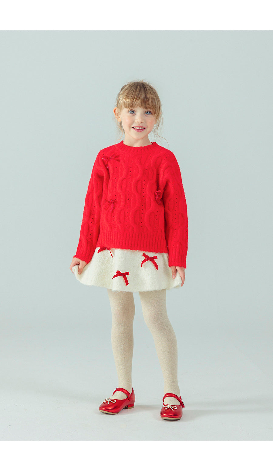 I LOVE J Ribbon pullover knit