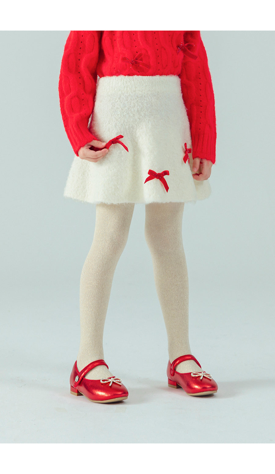 I LOVE J Ribbon knit skirt