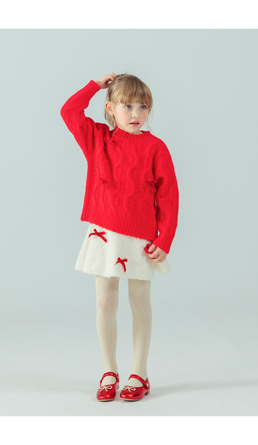 I LOVE J Ribbon pullover knit