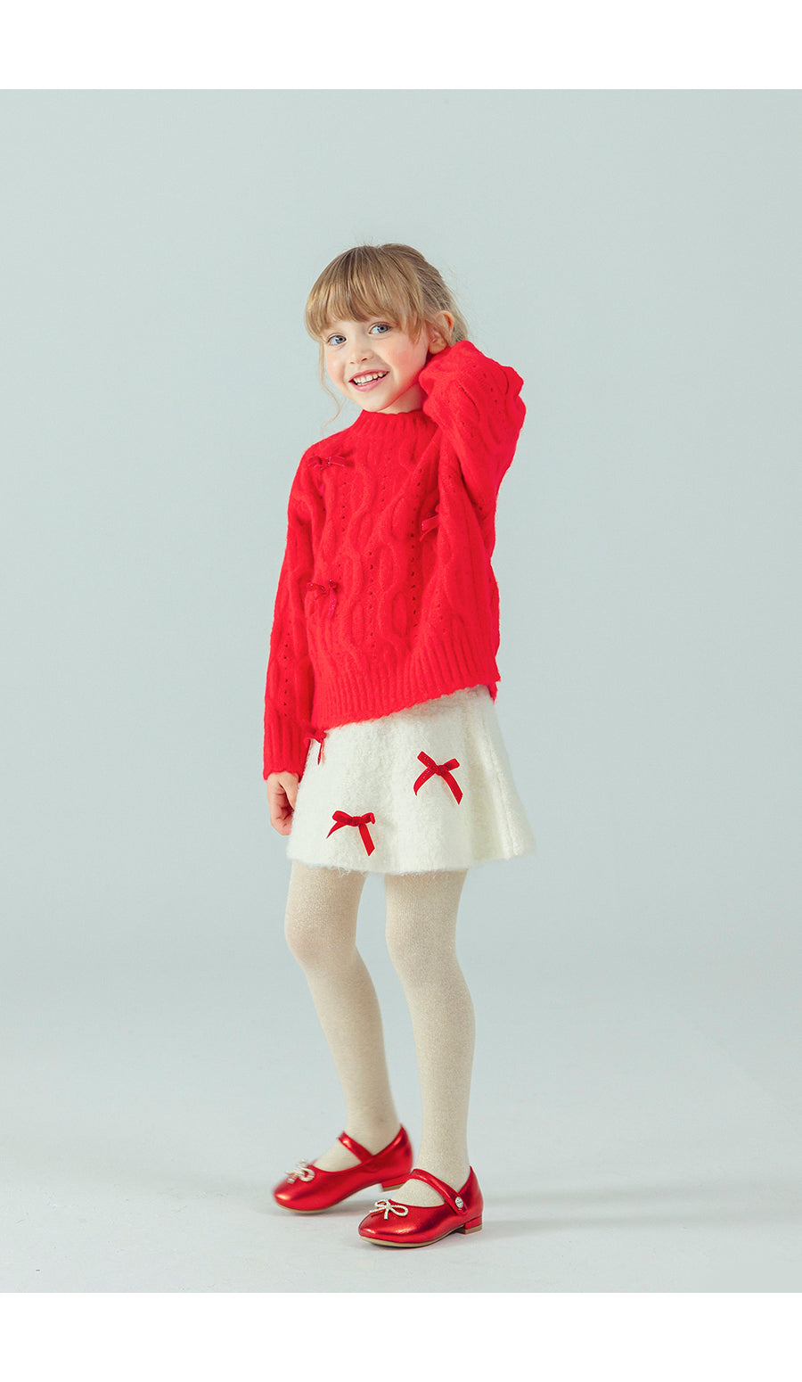 I LOVE J Ribbon knit skirt