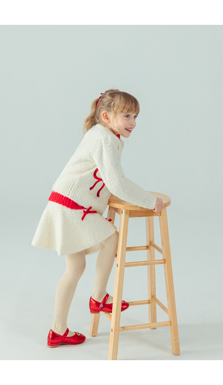 I LOVE J Ribbon knit skirt