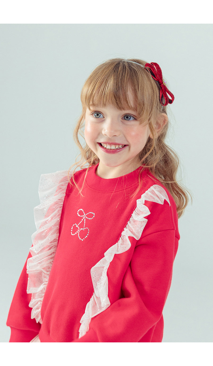 I LOVE J Net frill mtm (Fleece inside)