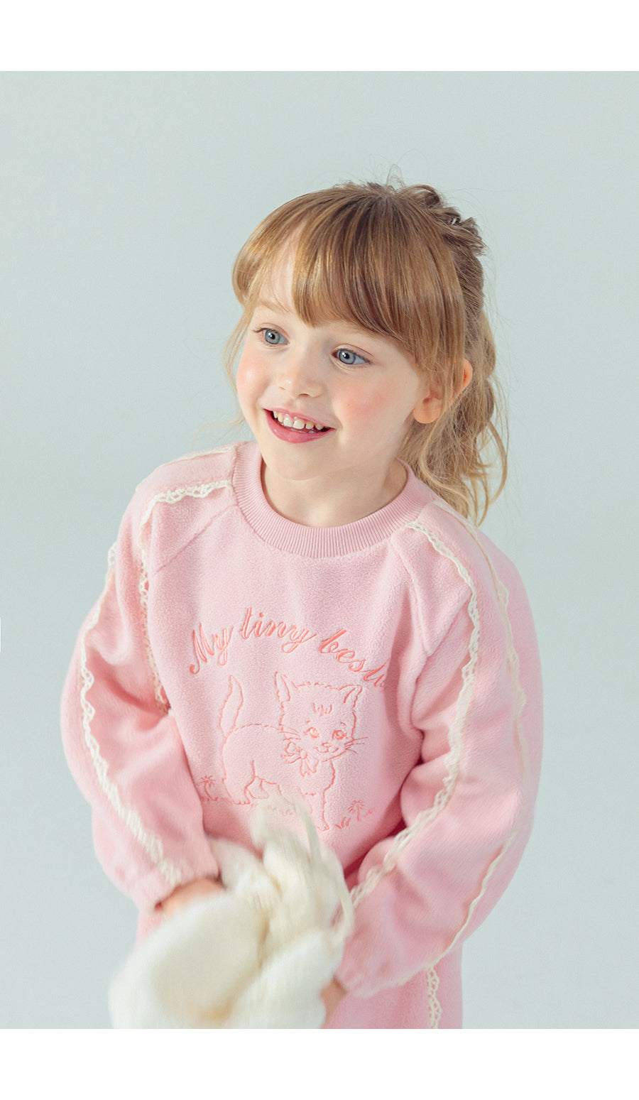 I LOVE J Hello cat fleece 2pc set