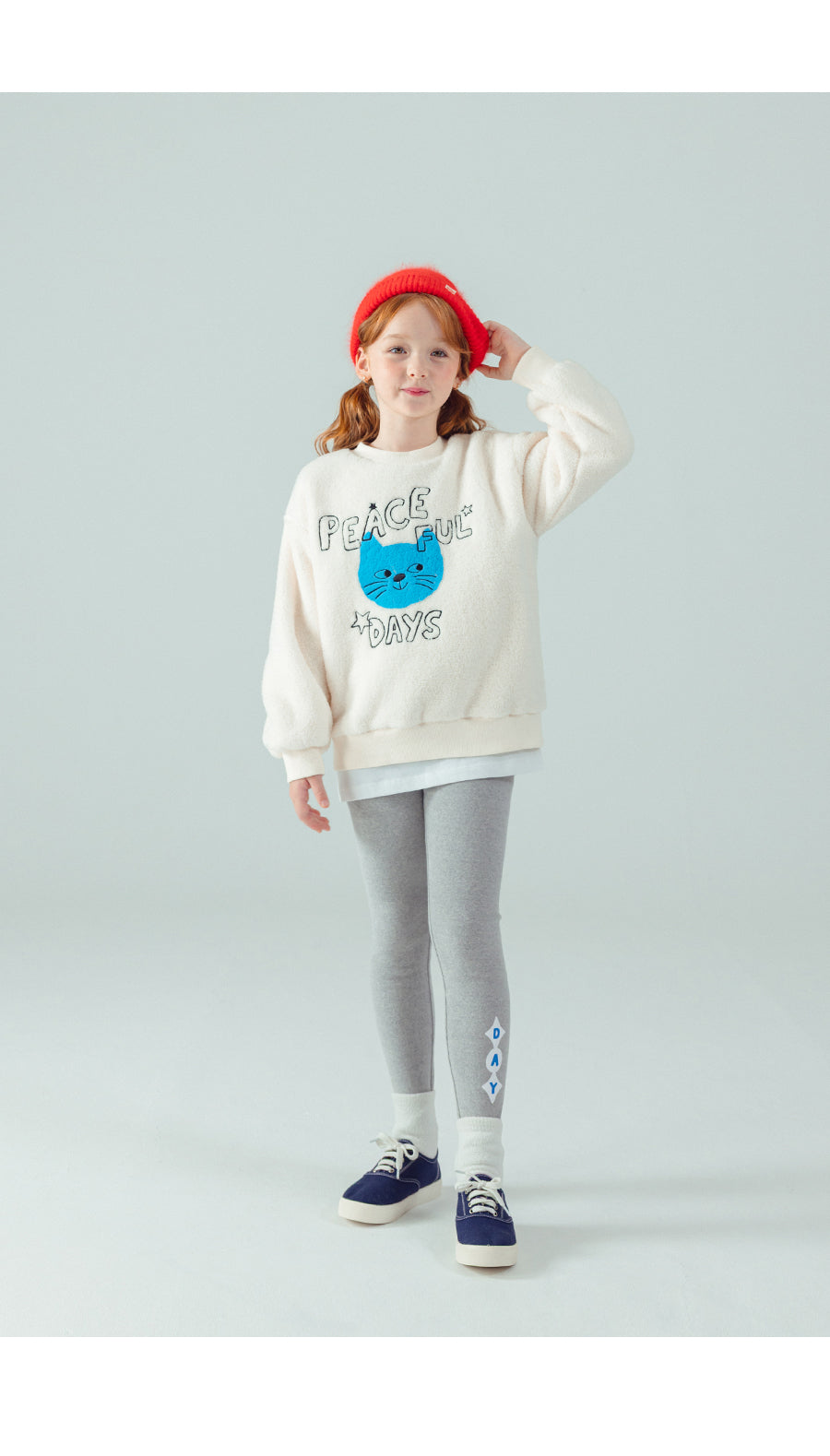 I LOVE J Day fleece leggings