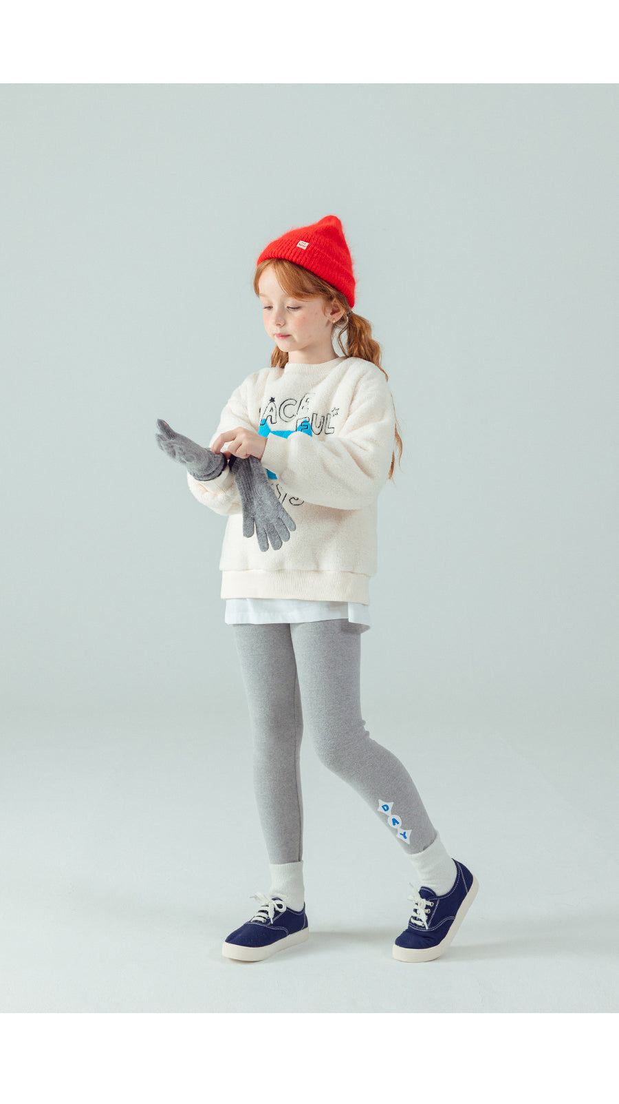 I LOVE J Day fleece leggings