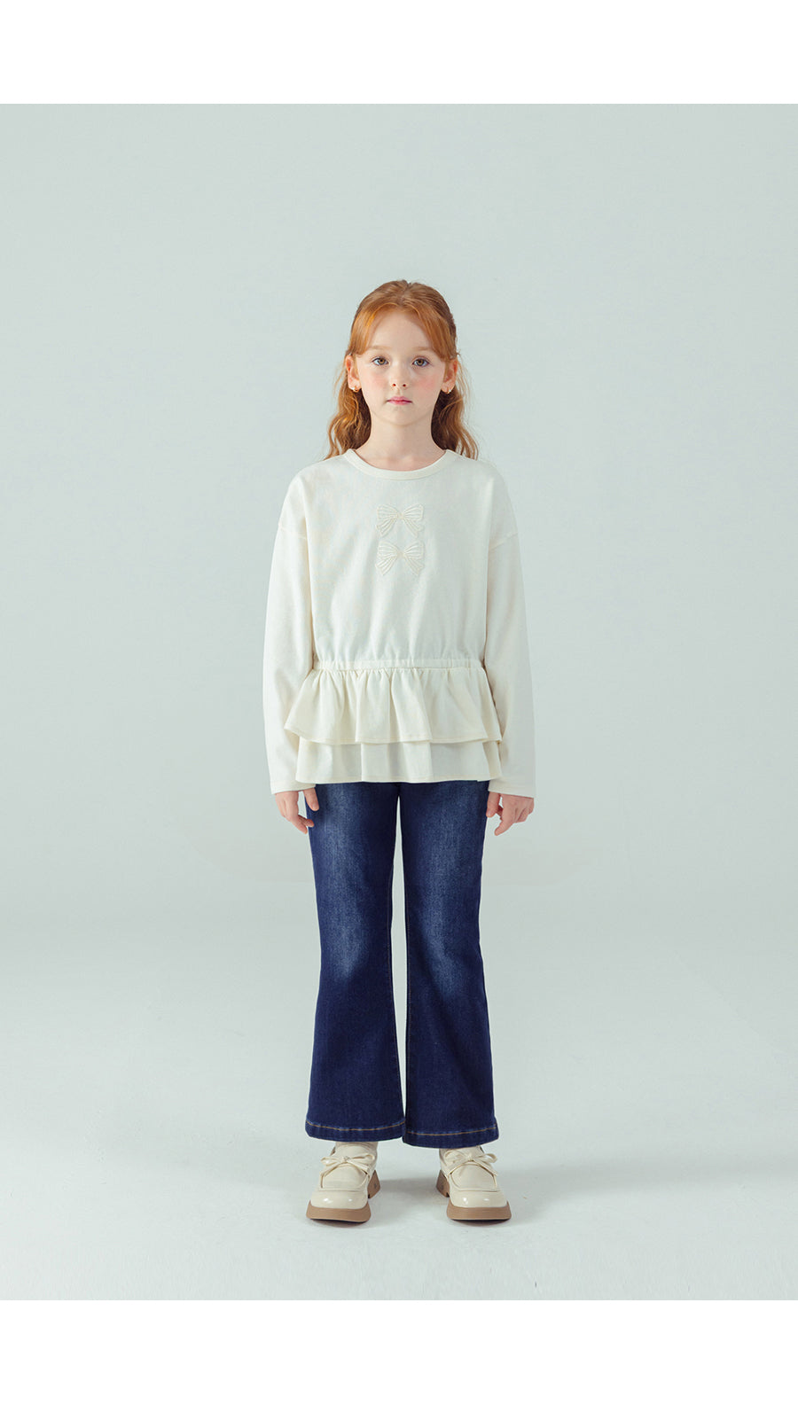 I LOVE J Jenin ribbon frill top