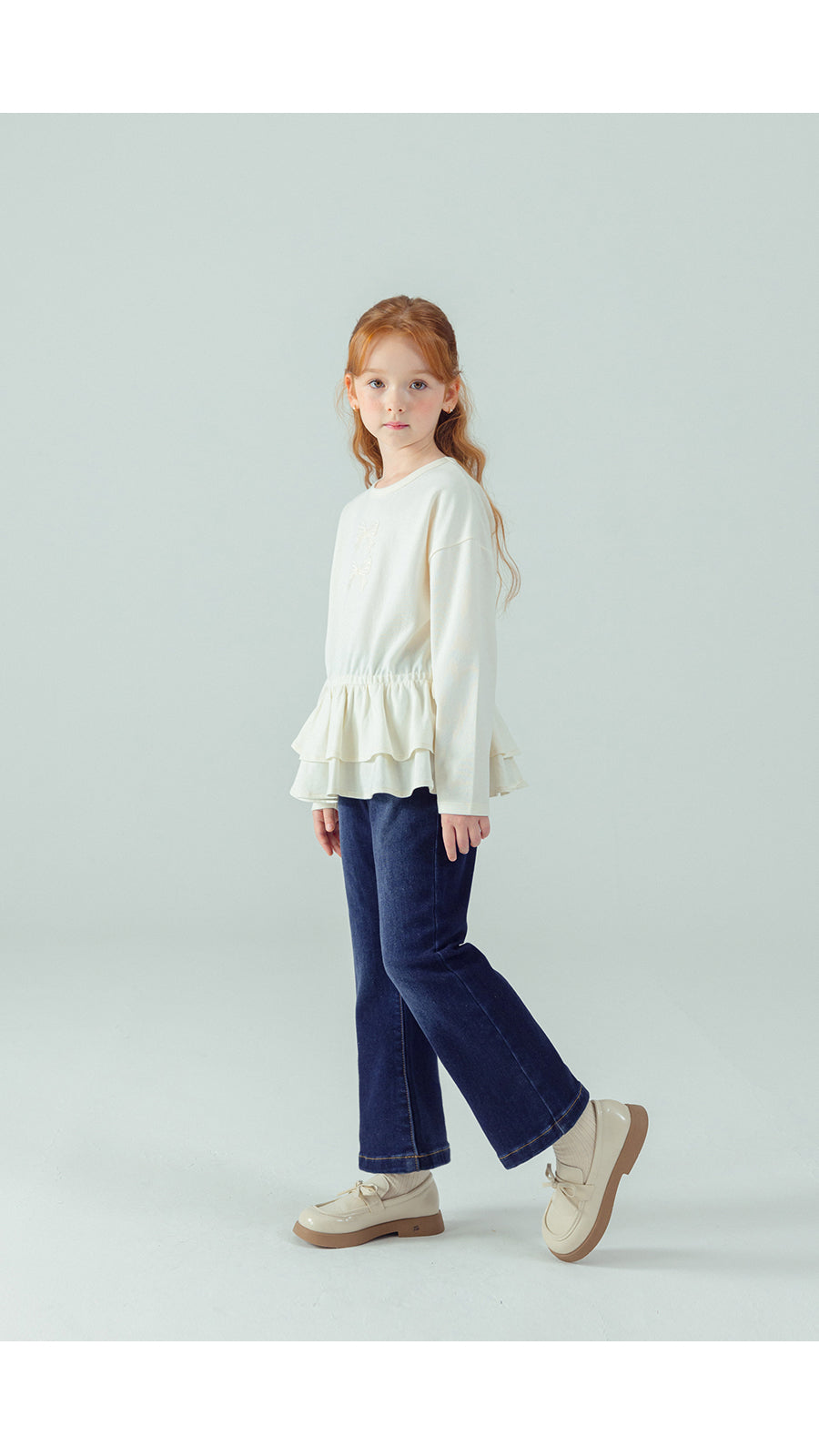 I LOVE J Jenin ribbon frill top