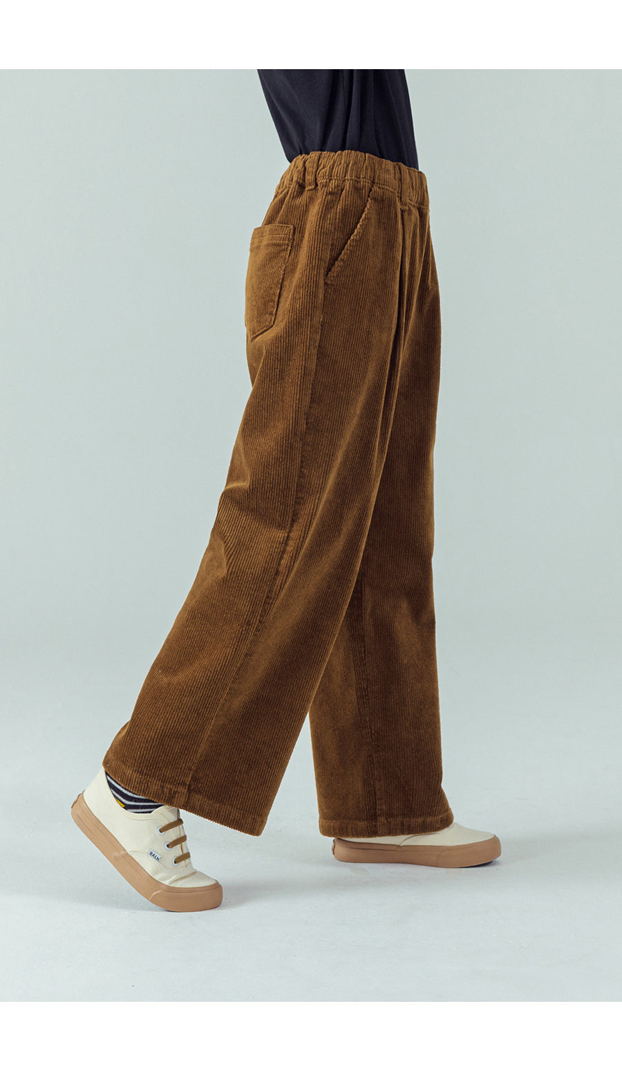 I LOVE J Corduroy semi wide pants