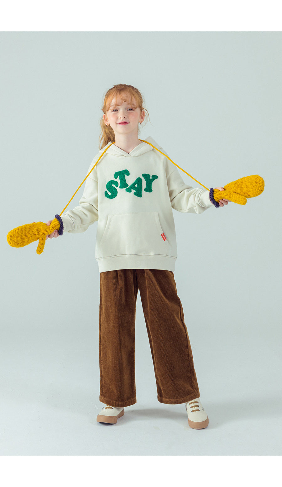 I LOVE J Corduroy semi wide pants