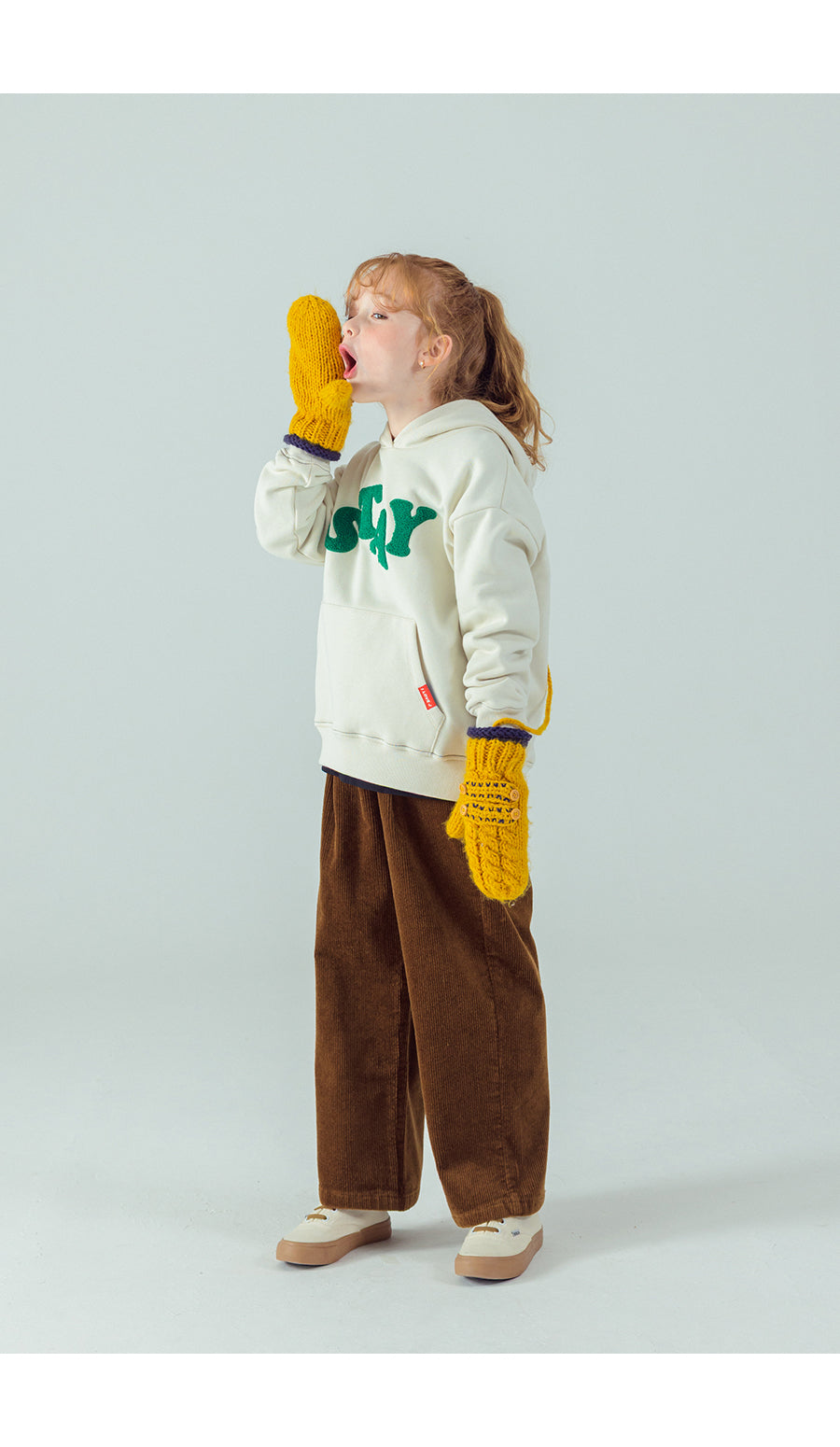 I LOVE J Corduroy semi wide pants