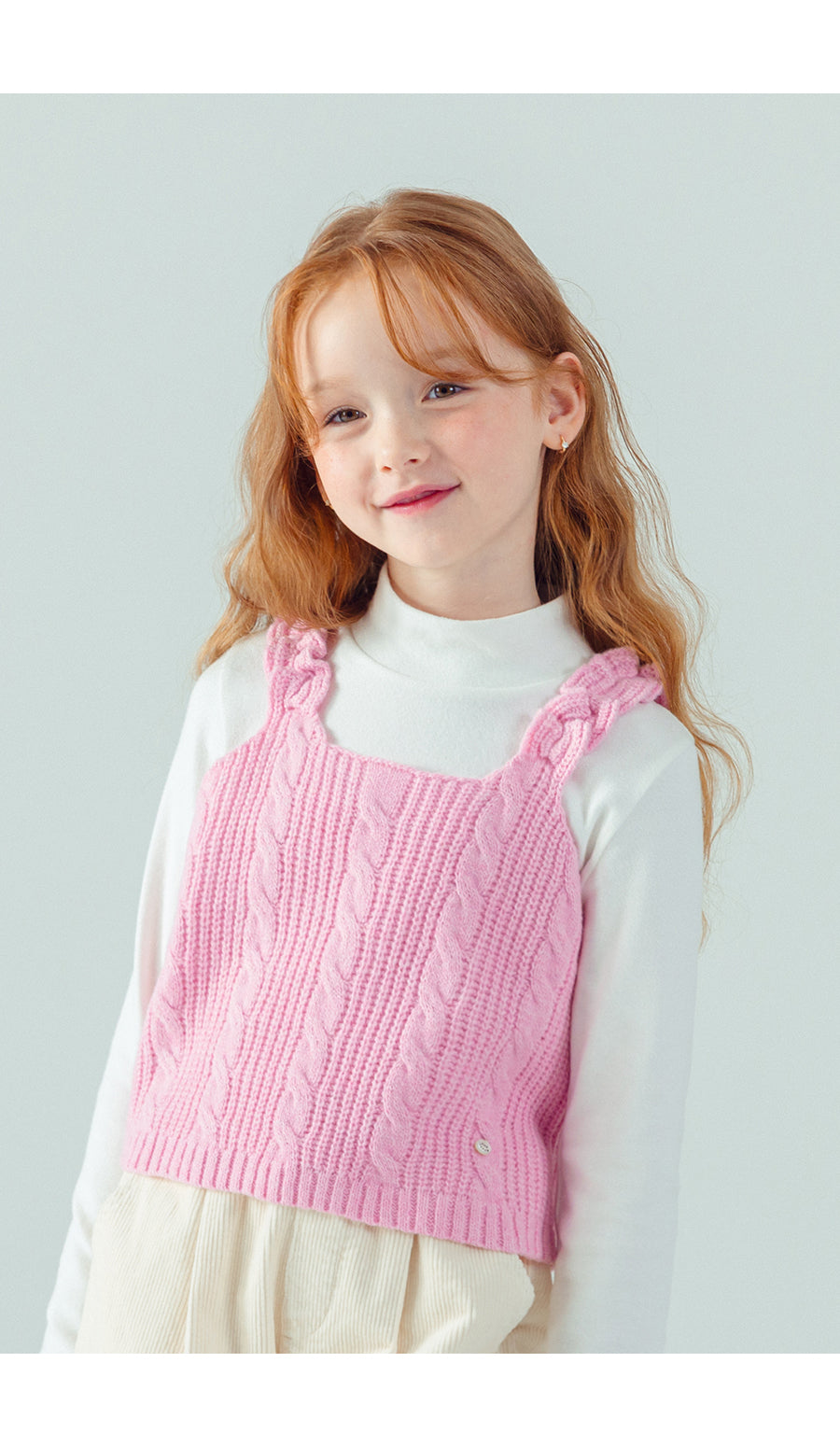 I LOVE J Crop knit bustier top