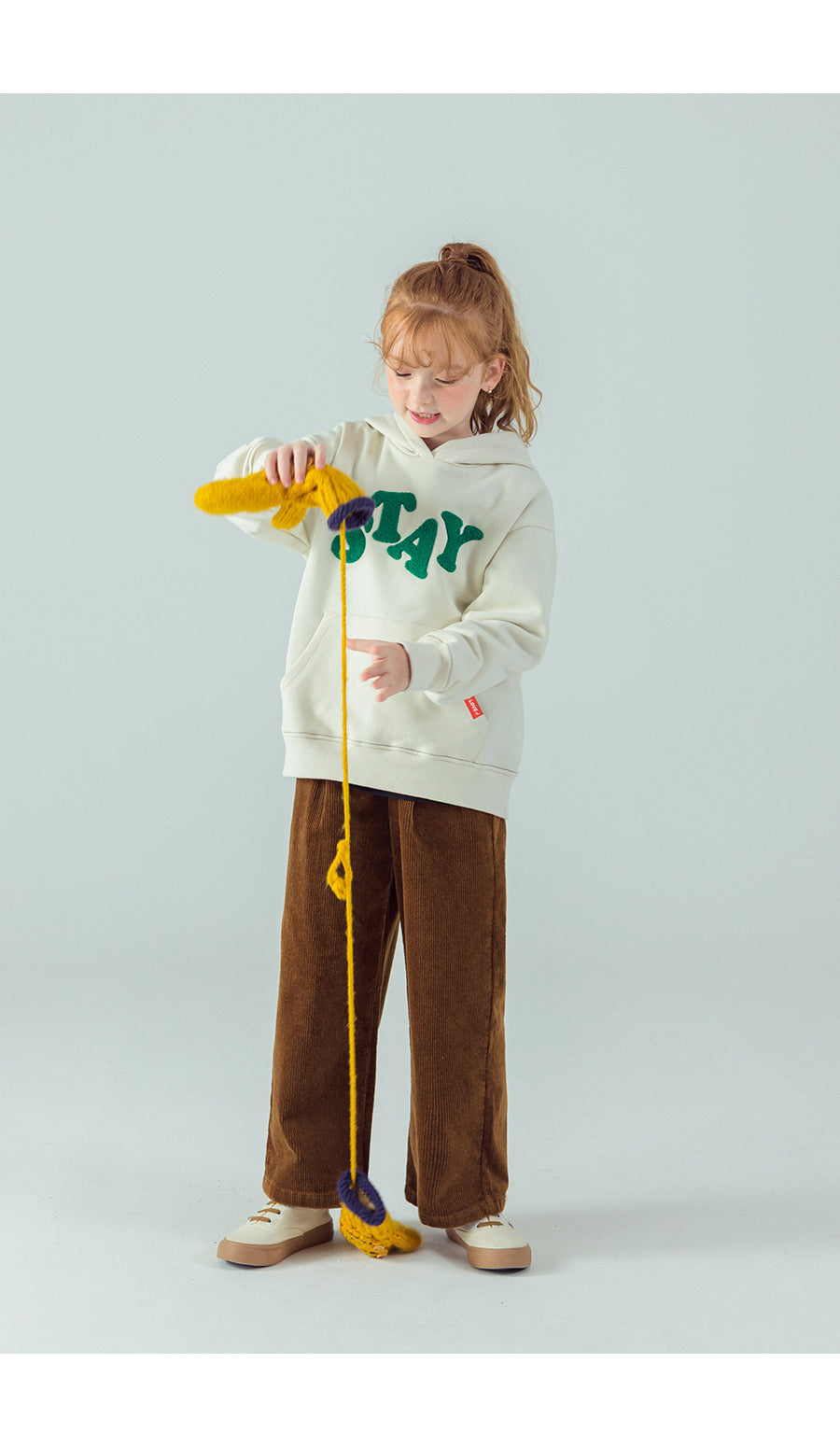 I LOVE J Corduroy semi wide pants