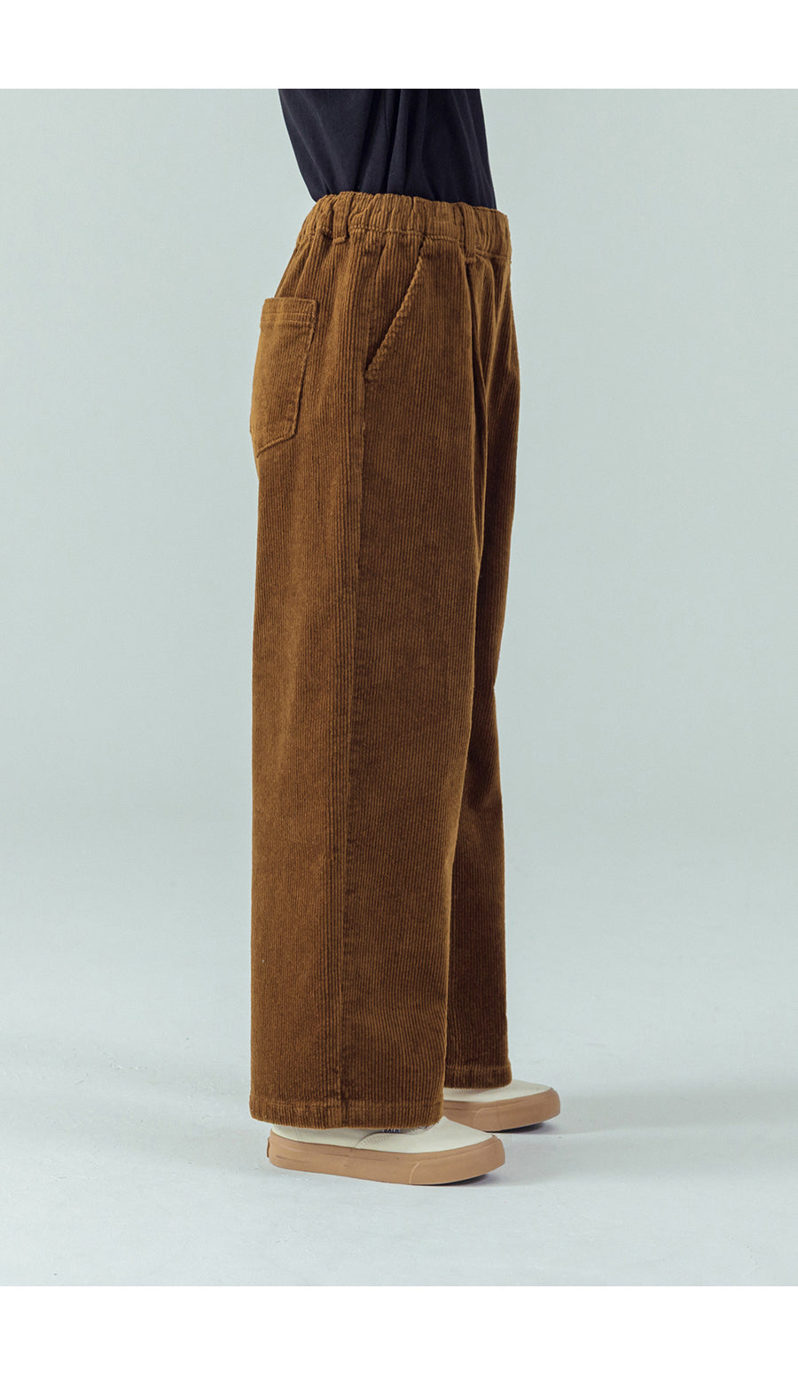 I LOVE J Corduroy semi wide pants