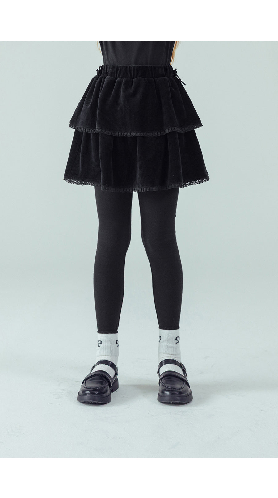 I LOVE J Velour skirt leggings