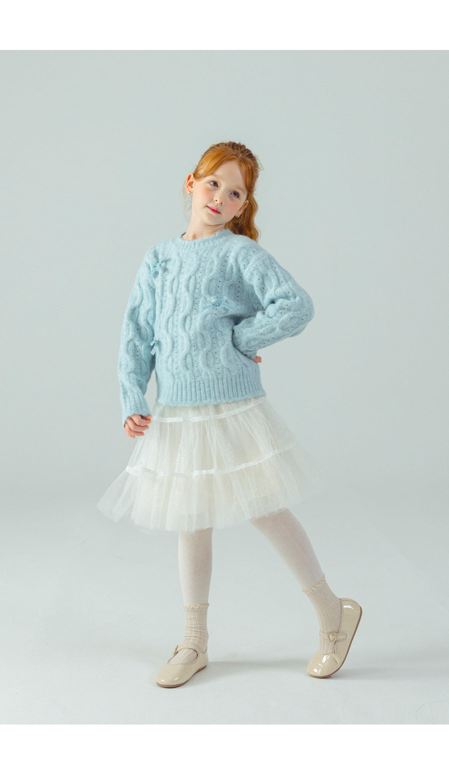 I LOVE J Ribbon pullover knit