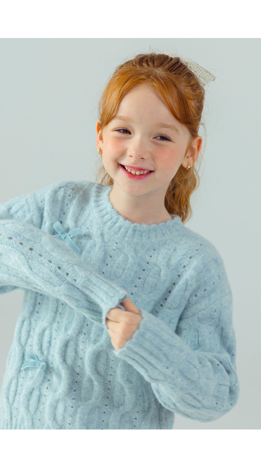 I LOVE J Ribbon pullover knit