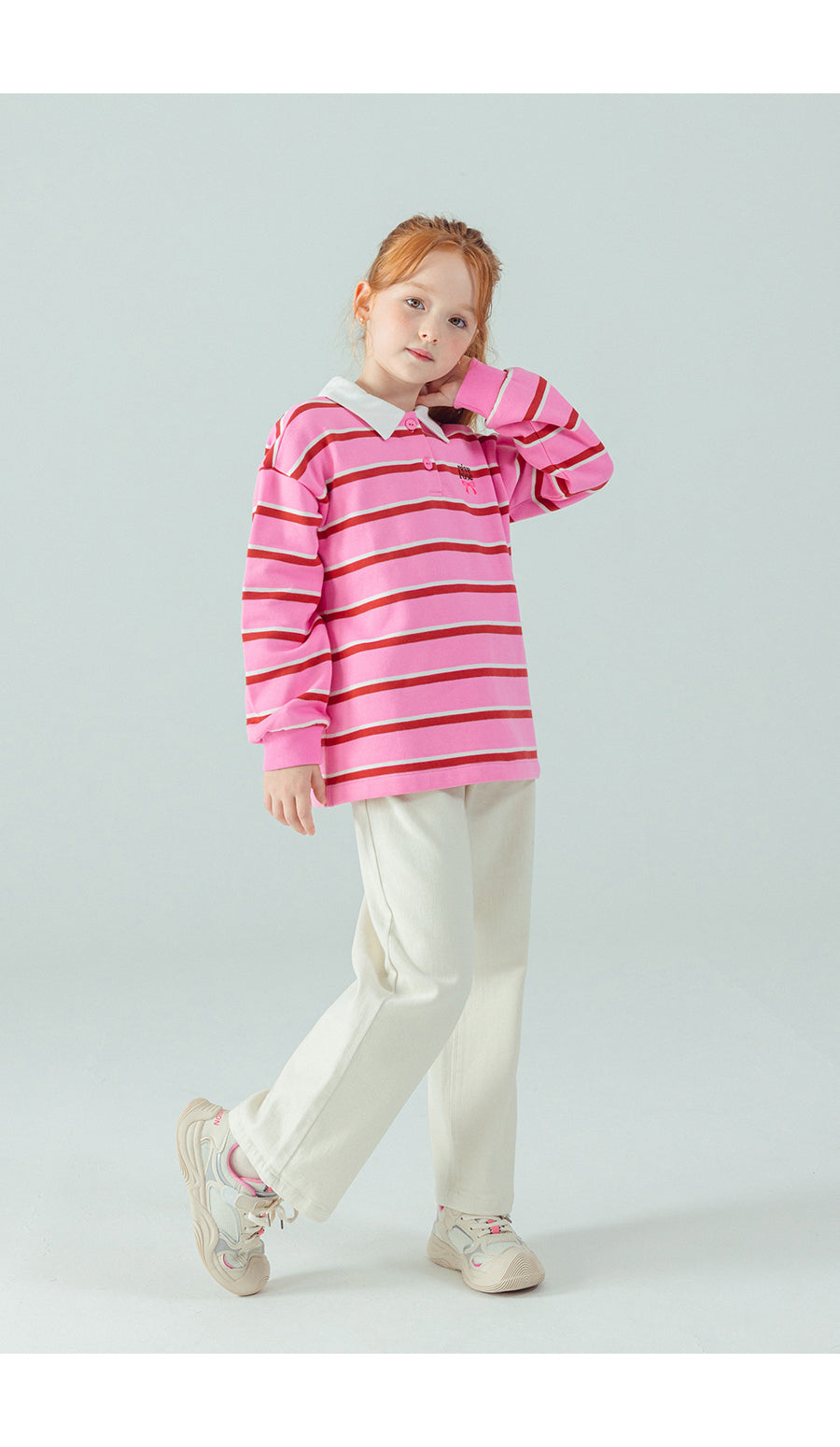 I LOVE J Cotton fleece straight pants