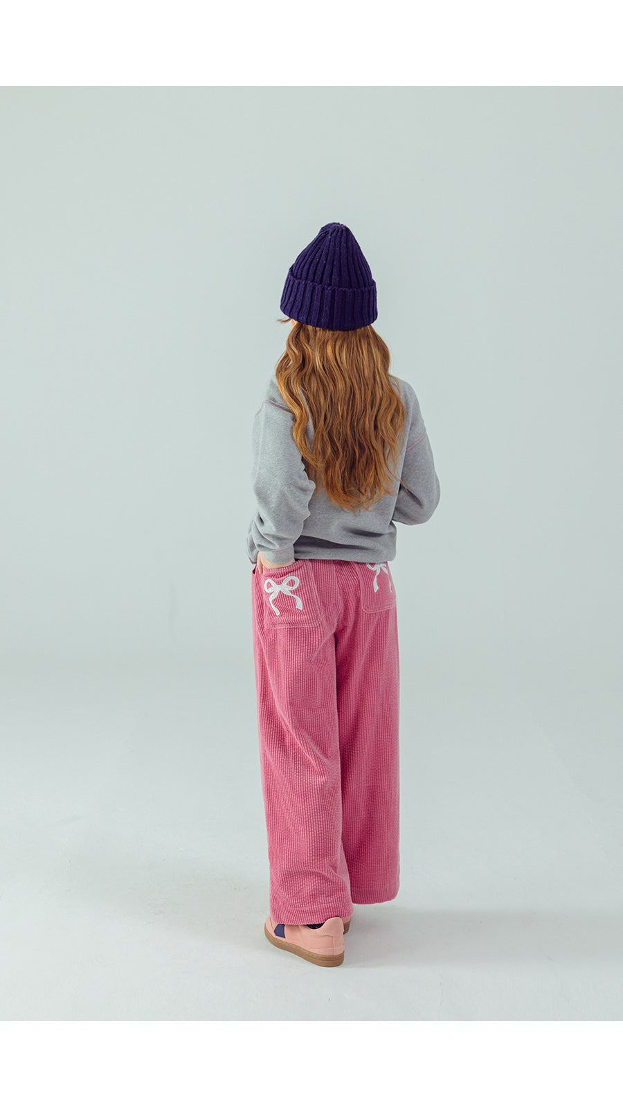 I LOVE J Corduroy ribbon back pants